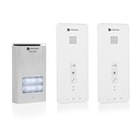 Sistem de interfon interior Smartwares DIC-21102 - comunicare în 2 căi - instalare ușoară cu 2 fire - 52 de melodii - extindere pentru controlul interfon Smartwares DIC-211