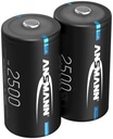 Baterie ANSMANN C 4500mAh NiMH 1.2V - Baterii Baby C reîncărcabile cu autodescărcare scăzută ideale pentru boombox, dispozitive medicale, lanternă, lanternă (2 bucăți)