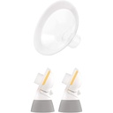 Capace de san Medela PersonalFit Flex - Tehnologie Flex inovatoare pentru mai mult lapte si confort - Pachet de 2