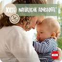 Suzetă pentru copii NUK for Nature | din silicon durabil | formă prietenoasă cu maxilarul | Fără BPA | 18-36 luni | verde de eucalipt | 2 bucăți