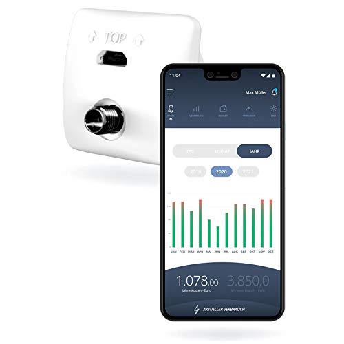 Dispozitiv de citire a contorului de energie electrică Powerfox WLAN - consumul de energie în timp real prin aplicație | Adaptor de citire SmartMeter | Managementul energiei | Monitorizare sistem PV centrală electrică balcon | Monitor de energie