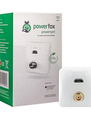 Dispozitiv de citire a contorului de energie electrică Powerfox WLAN - consumul de energie în timp real prin aplicație | Adaptor de citire SmartMeter | Managementul energiei | Monitorizare sistem PV centrală electrică balcon | Monitor de energie