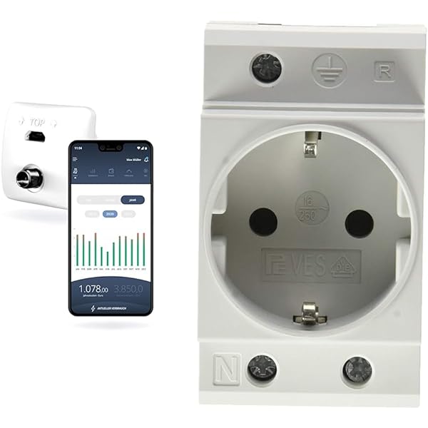 Dispozitiv de citire a contorului de energie electrică Powerfox WLAN - consumul de energie în timp real prin aplicație | Adaptor de citire SmartMeter | Managementul energiei | Monitorizare sistem PV centrală electrică balcon | Monitor de energie