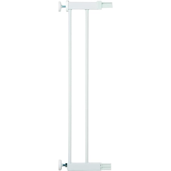 Safety 1st Extensie poarta 14 cm cu inchidere usoara si automata, bariere pentru copii Flat Walk, prelungitor poarta scari, 6 luni pana la 2 ani, alb metalic (alb metalic)