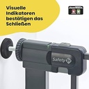 Safety 1st Easy Close, poartă de protecție extensibilă, poartă de prindere pentru scări, poartă pentru bebeluși potrivită și pentru câini, 6 luni - 2 ani, alb (alb metal)