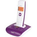 Telefon DECT fără fir Alcatel F530 Voice în culori moderne, robot telefonic, sistem hands-free, ecran iluminat din spate, tonuri de apel VIP, 10 melodii de apel