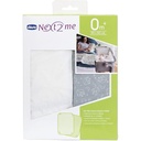 Paravan Chicco Next2Me pentru paturi pentru copii, compatibil cu paturile pentru copii Chicco Next2Me, ingust, usor de instalat, fermoar central practic, ventilatie completa, 0-6 luni/9 kg, alb