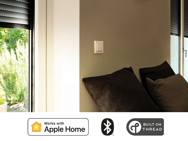 Eve Shutter Switch - Control inteligent al ruloului cu programe integrate, umbrire adaptivă, control vocal Siri, temporizator, acces la distanță, fără bridge, Bluetooth/Thread, Apple HomeKit