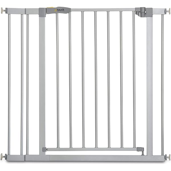 Hauck poarta scara/poarta usa Close N Stop cu prelungire de 9 cm, pentru latimi 84 - 89 cm, fara gaurire, deschidere cu o singura mana, pivotanta pe ambele parti, metal, negru