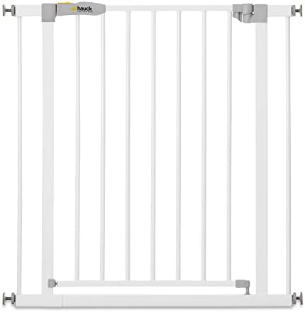 Hauck poarta scara/poarta usa Close N Stop cu prelungire de 9 cm, pentru latimi 84 - 89 cm, fara gaurire, deschidere cu o singura mana, pivotanta pe ambele parti, metal, negru