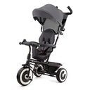 Tricicletă Kinderkraft ASTON de la 9 luni până la 25 kg, tricicletă pentru copii cu bară de împingere, scaun rotativ pentru deplasare înainte și înapoi, copertina pliabilă cu protecție solară, coș pentru suport pentru băuturi într-un set, roz