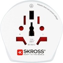 SKROSS | 1,500205 | Adaptor de călătorie din UE în Elveția - Tensiune și putere: 100V - 1000W / 250V - 2500W - Protecție anti-șoc electric