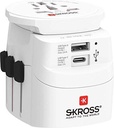 SKROSS | 1,500205 | Adaptor de călătorie din UE în Elveția - Tensiune și putere: 100V - 1000W / 250V - 2500W - Protecție anti-șoc electric