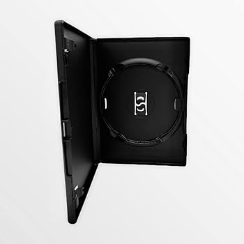 Hama cutii goale CD 10 piese (cutie bijuterie pentru CD/DVD/Blu-ray, cutie goală pentru arhivare, depozitare, husă de protecție standard pentru CD, cutie de transport) transparent-negru