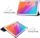 Husă Kepuch Custer pentru Huawei MatePad SE AGS3K-W20, T10S 10.1" AGS3-L09 AGS3-W09, T10 9.7" AGR-L09 AGR-W09, Honor Pad X8 Lite AGM3-W09HN, husă inteligentă din piele PU Husă de protecție - roșu