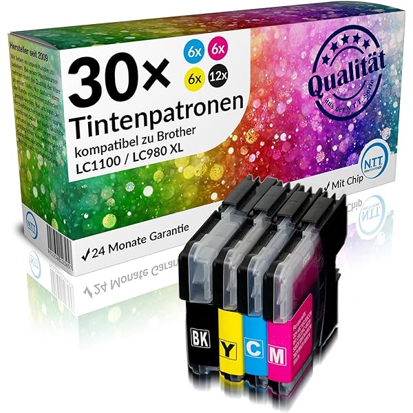 12 ml Cyan compatibil cu Brother LC61, LC980, LC1100, LC985