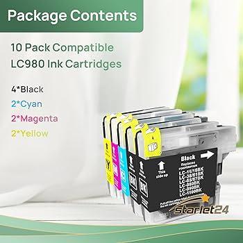 12 ml Cyan compatibil cu Brother LC61, LC980, LC1100, LC985