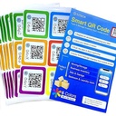 Etichete cu coduri QR pentru depozitare și organizare Pachet de autocolante cu coduri QR cu coduri de culoare și etichete de urmărire Inventar, depozitare, mutare