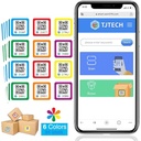 Etichete cu coduri QR pentru depozitare și organizare Pachet de autocolante cu coduri QR cu coduri de culoare și etichete de urmărire Inventar, depozitare, mutare