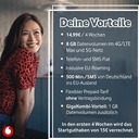 Vodafone Prepaid CallYa Allnet M | Acum chiar mai mult GB - 10 GB în loc de 8 GB volum de date | Rețea 5G | Cartelă SIM fără contract | Prima lună gratuită | Tarif fix pentru telefon și SMS