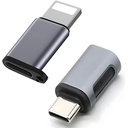 Adaptor USB C la Lightning, adaptor Lightning OTG, potrivit pentru conectarea între telefoane mobile, tablete și unități flash USB, microfoane, cititoare de carduri, plăci de sunet, șoareci și tastaturi