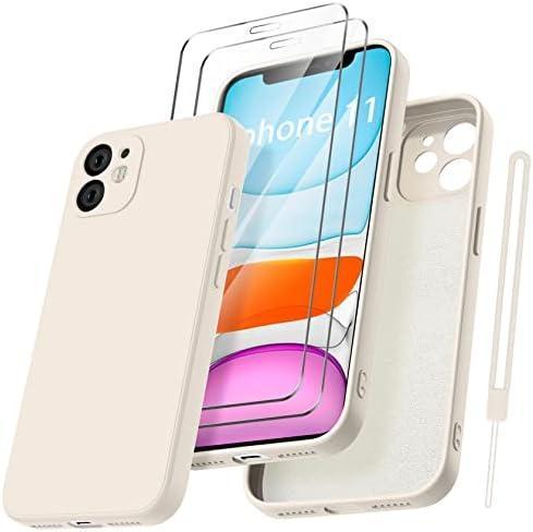 Husă din silicon Apple (pentru iPhone 11) - Albă - 6,1 inchi