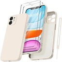 Husă din silicon Apple (pentru iPhone 11) - Albă - 6,1 inchi