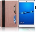 AsWant Husă Huawei Mediapad M5 Lite 10 Husă de protecție cu arbore în relief PU PU Piele PU Husă BookStyle Flip Stand Slot pentru card Husă de protecție pentru tabletă pentru Huawei Mediapad M5 Lite/C5 10,1 inch 2018 - Albastru