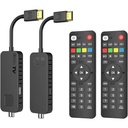 Decodor digital terestru Dcolor DVB-T2 - Stick TV HDMI, Dolby Audio HD 1080P H265 HEVC principal 10 biți, suport USB WiFi / Multimedia / PVR [Include telecomandă universală 2 în 1]