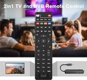 Decodor digital terestru Dcolor DVB-T2 - Stick TV HDMI, Dolby Audio HD 1080P H265 HEVC principal 10 biți, suport USB WiFi / Multimedia / PVR [Include telecomandă universală 2 în 1]