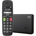 Gigaset E290HX - receptor DECT cu suport de încărcare - compatibil Fritzbox - telefon senior fără fir pentru router și bază DECT - afișaj mare și butoane - funcție de amplificare, negru