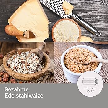 Razatoare electrica Imetec La Grattugia, rola inox, palnie din aluminiu, recipient extras cu capac pentru prospetime, sistem de siguranta, 150 W.