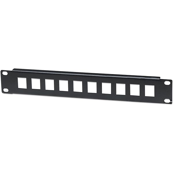 Panou de corelare Intellinet 714860 cu 10 porturi neechipat, 1 U, 25,4 cm (10 inchi) negru