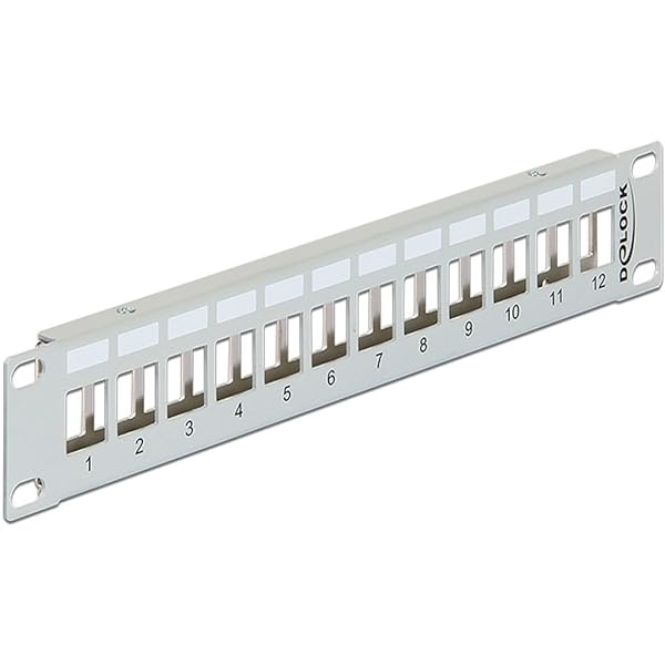 Panou de corelare Intellinet 714860 cu 10 porturi neechipat, 1 U, 25,4 cm (10 inchi) negru