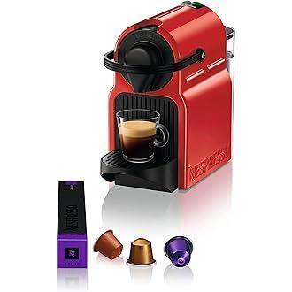 Aparat de capsule Nespresso Inissia XN1005 de la Krups | Gata de utilizare foarte rapid | Oprire automată | Roșu cireș [Clasa energetică A]