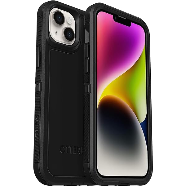Husa OtterBox Defender XT pentru iPhone 15 Pro cu MagSafe, rezistenta la socuri, husa de protectie ultrarezistenta, 5x testat standard militar, transparenta/negru, fara ambalaj de vanzare cu amanuntul