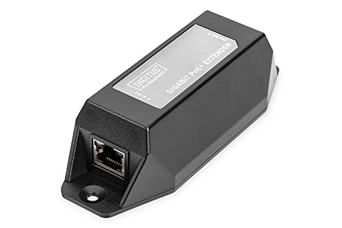 Repetor DIGITUS PoE+ - rază +100 m - kart în cascadă până la 500 m rază totală (4 dispozitive) - PoE af & at
