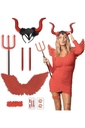 Costum de Diavol Roșu - Costum de Halloween Femei - Adulti și Adolescenți Mărime Unică - Costum Trending 2023