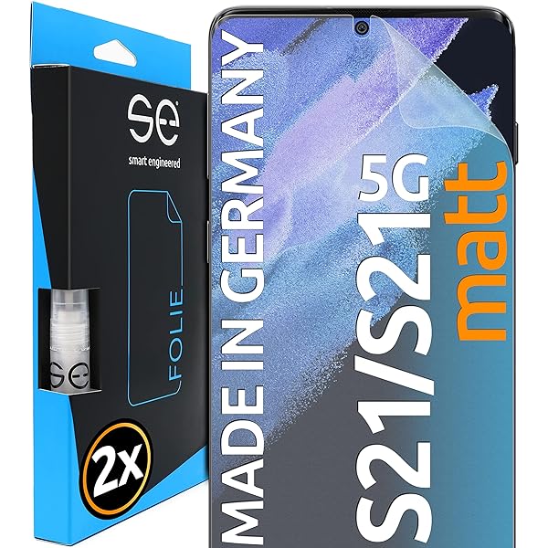 S.E pentru Samsung Galaxy S21 Ultra folie de protecție antireflex - 2x filme într-un SET din Germania, S21 Ultra film mat, Samsung Galaxy S21 Ultra de la producător din Germania, fără praf și bule