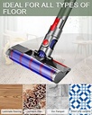 Perie compatibilă cu aspiratorul Dyson V10 V8 V7 V11 V15 cap de curățare cu acționare directă, perie turbo cu eliberare rapidă pentru curățarea covoarelor, podelelor, gresie