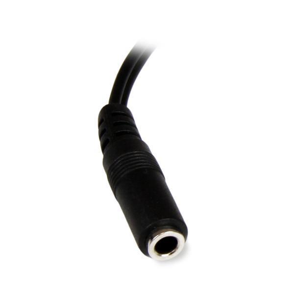 StarTech.com Cablu audio de 15 cm mufă de 3,5 mm la 2x RCA (mufă/priză) - mufă jack/cablu Y RCA cu mufă de 3,5 mm și 2 RCA/RCA
