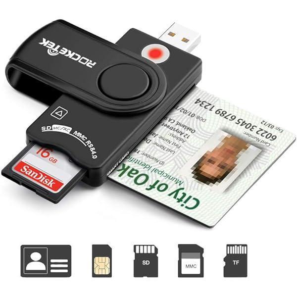 Trust Ceto cititor de carduri inteligente fără contact, cititor de carduri NFC, cititor de carduri de identitate, cititor de carduri USB Tipuri de carduri inteligente DNI 3.0 ISO 14443 Tip A, Tip B, Mifare 2k & 4k, design durabil