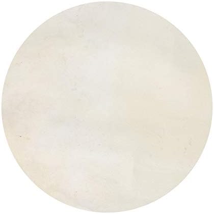Cap de tobă Yibuy cu piele subțire pentru tobă Bongo / tobă africană de 12 inchi, bej, diametru de 40 cm