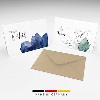 beriluDesign® Felicitari de simpatie cu plicuri, felicitari pliabile si plicuri din hartie kraft.