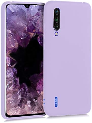 husa kwmobile compatibila cu husa Xiaomi Mi 9 Lite - carcasa moale din silicon TPU - husa potrivita pentru incarcare wireless - negru mat