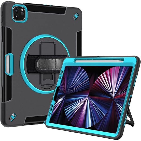yeliot Husă iPad Air 5 2022 / Husă iPad Air 4 10,9 inchi 2020, husă rezistentă la șocuri cu pentru iPad Air 4th Air 5th Generation 10,9 inch, husă rezistentă cu suport/suport pentru creion