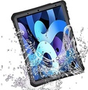 yeliot Husă iPad Air 5 2022 / Husă iPad Air 4 10,9 inchi 2020, husă rezistentă la șocuri cu pentru iPad Air 4th Air 5th Generation 10,9 inch, husă rezistentă cu suport/suport pentru creion
