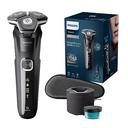 Philips Shaver Series 5000 - aparat de ras electric umed și uscat pentru bărbați cu aparat de tuns pliabil, stație de curățare, cartus de curățare și carcasă de călătorie (model S5898/50)