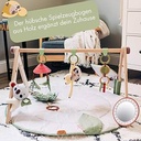 Gymini de dezvoltare Tiny Love Luxe, Covoraș de joacă din lemn pentru copii cu muzică, 0+ luni, Covoraș de joacă pentru bebeluși, 20 de activități, Jucărie muzicală, țesături premium, Hărți de 12 mile, Boho Chic
