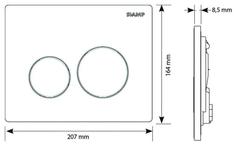 Placă de control SIAMP CEDAP SIAMP Sphere Ingenio, alb, 31261060